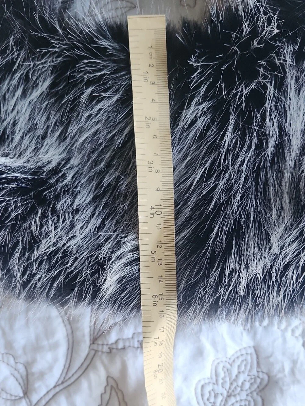 Faux Fur Hobo Bag in Black & Silver - Women's Fashion Accessory